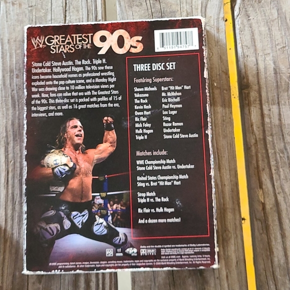 WWE: Greatest Stars of the '90s (DVD 3-disc Set) H - Picture 2 of 6